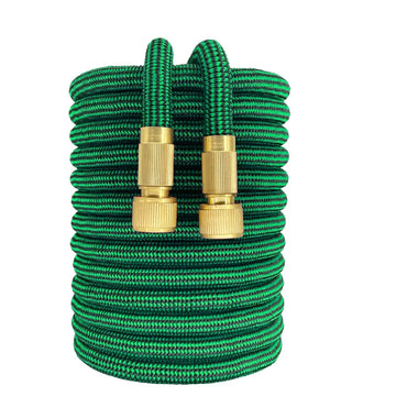 Tuyau d’arrosage extensible 3× 3/4″ – 8 modes (pistolet inclus), raccords métal