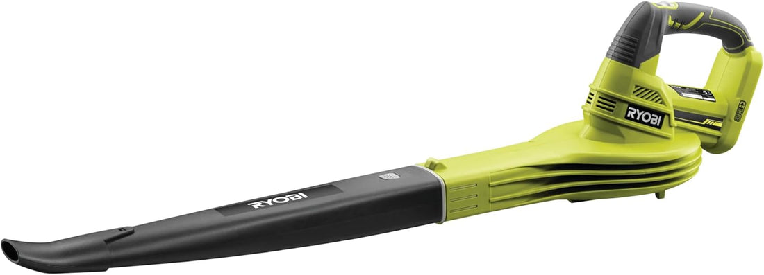 RYOBI Souffleur sans Fil 18V One+ OBL1820S – Vitesse 245km/h, Léger, Compact, Feuille seche et débris léger, Idéal pour Terrasse, Allées et Jardin – Batterie Non Incluse