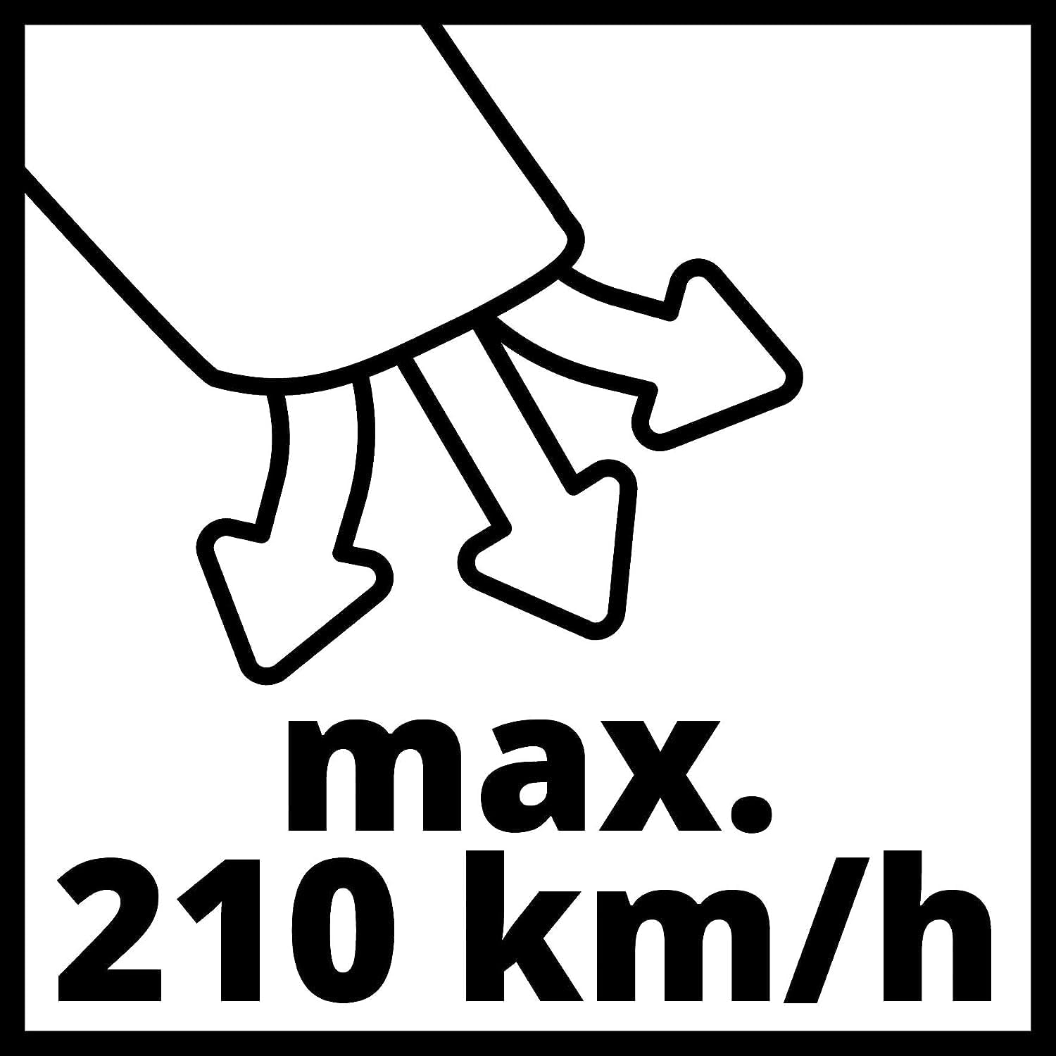 Einhell Souffleur sans fil GE-CL 18 Li E - Solo Power X-Change (18 V, Vitesse du souffle d'air 210 km/h, Poignée ergonomique Softgrip) Livré sans Batterie ni Chargeur