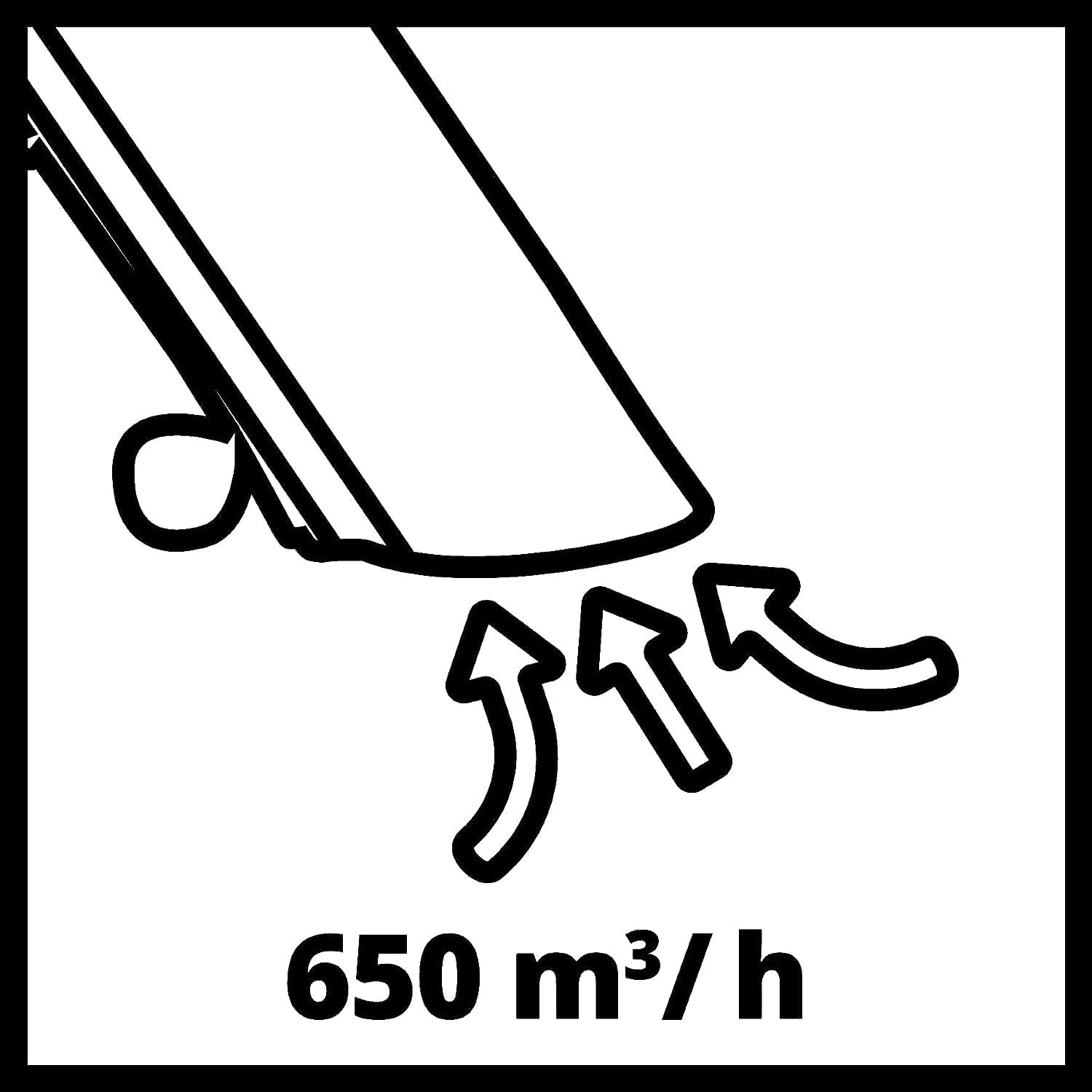Einhell Aspirateur-souffleur de feuilles GC-EL 3024 E (tube Ø 75 mm, puissance d’aspiration 650 m³/h, fonction broyage (10:1), vitesse de soufflage 240 km/h, 40 L)