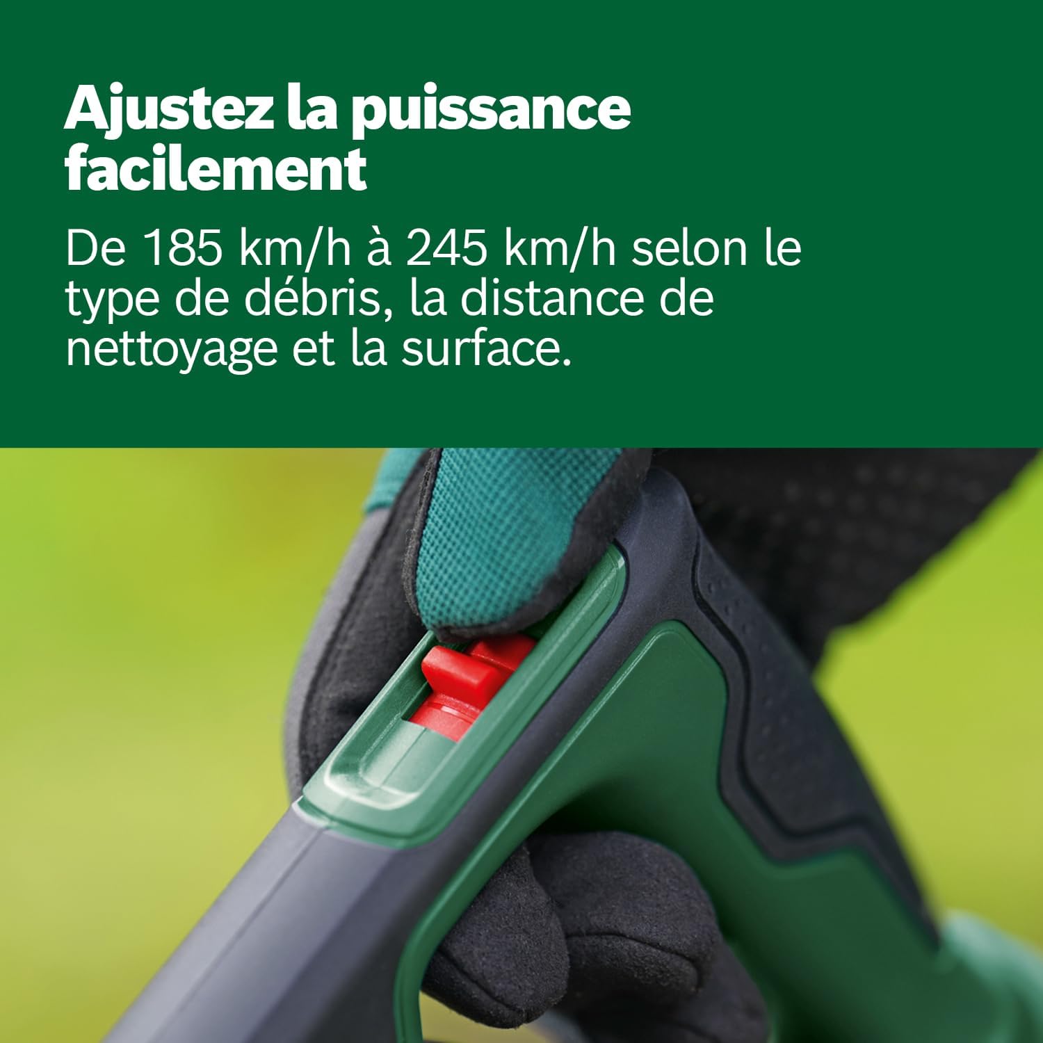 Bosch Home and Garden Souffleur de Feuilles sans Fil Bosch - UniversalLeafBlower 18V-130 (pour Le Nettoyage Rapide et Facile des Jardins, allées et terrasses ; système 18V ; sans Batterie)