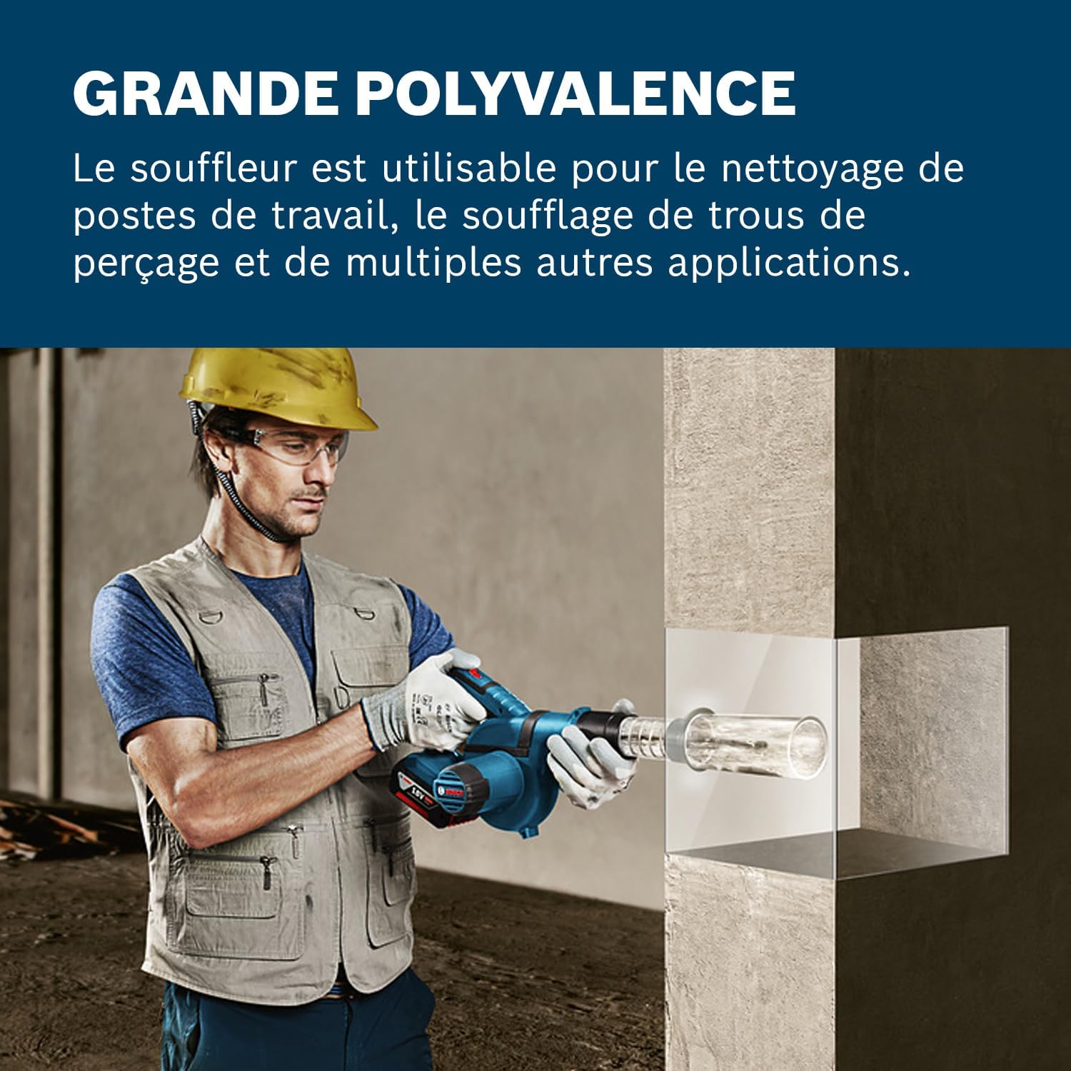 Bosch Professional 18V System souffleur sans-Fil GBL 18V-120 (Vitesse de soufflerie Jusqu’à 270 km/h, sans Batterie ni Chargeur, boîte Carton)