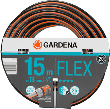 Gardena Tuyau de Comfort FLEX 13 mm (1/2 Pouce), 15 m: Tuyau de jardin flexible et dimensionnellement avec profil de poignée de puissance, imprimé à 25 bar, sans pièces système (18031-20)