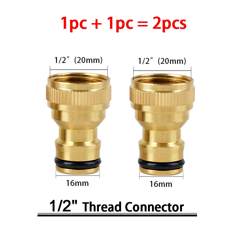 Kit de raccords rapides en laiton 3/4″ – connecteurs mâle/femelle + stop (set)