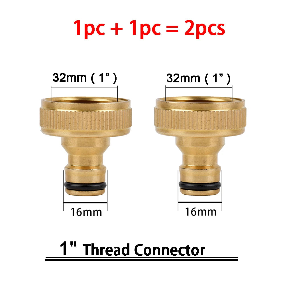 Kit de raccords rapides en laiton 3/4″ – connecteurs mâle/femelle + stop (set)