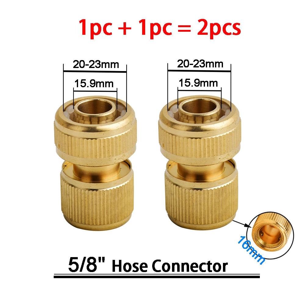Kit de raccords rapides en laiton 3/4″ – connecteurs mâle/femelle + stop (set)