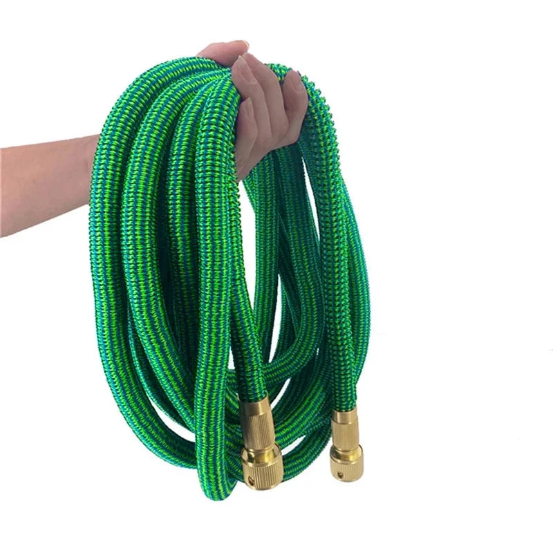 Tuyau d’arrosage extensible 3× 3/4″ – 8 modes (pistolet inclus), raccords métal