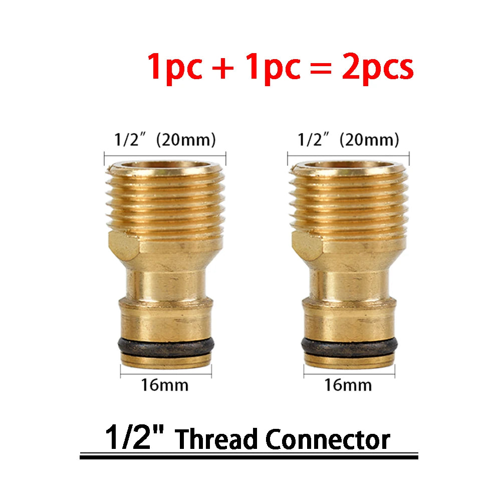 Kit de raccords rapides en laiton 3/4″ – connecteurs mâle/femelle + stop (set)